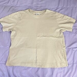 Plain beige tee